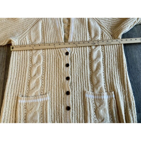 Torrid Cable Knit Tunic Boyfriend Button Up Cardigan Pocket Sweater Plus Size 3X - Picture 6 of 10